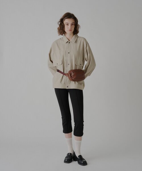 WHIMSIC（ウィムジック）の「【UNISEX】ライトウェイトクロス TYPE-2 ジャケット（テーラードジャケット・メンズ・ブラウン/ベージュ・FREE）」の19枚目の写真