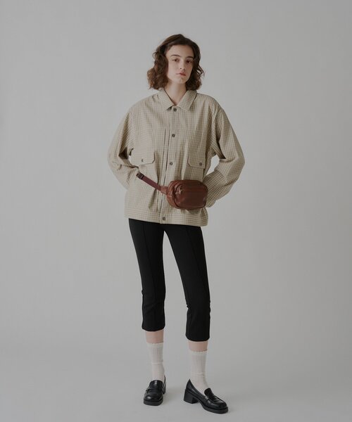 WHIMSIC（ウィムジック）の「【UNISEX】ライトウェイトクロス TYPE-2 ジャケット（テーラードジャケット・メンズ・ブラウン/ベージュ・FREE）」の22枚目の写真