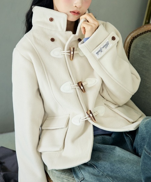 FCMM(エフシーエムエム)の「TOGGLE COAT / トグルコート(ダッフルコート・レディース・ミント/アイボリー/グレー/ネイビー・SMALL/MEDIUM)」の2枚目の写真