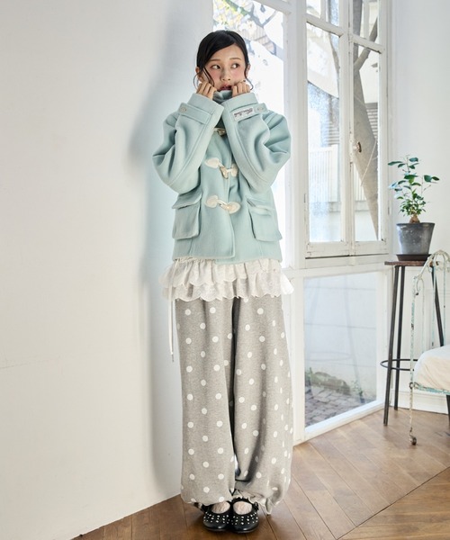 FCMM(エフシーエムエム)の「TOGGLE COAT / トグルコート(ダッフルコート・レディース・ミント/アイボリー/グレー/ネイビー・SMALL/MEDIUM)」の9枚目の写真