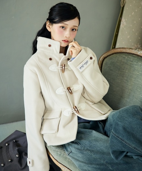 FCMM(エフシーエムエム)の「TOGGLE COAT / トグルコート(ダッフルコート・レディース・ミント/アイボリー/グレー/ネイビー・SMALL/MEDIUM)」の13枚目の写真