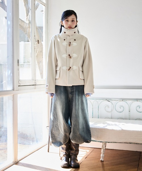 FCMM(エフシーエムエム)の「TOGGLE COAT / トグルコート(ダッフルコート・レディース・ミント/アイボリー/グレー/ネイビー・SMALL/MEDIUM)」の17枚目の写真