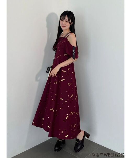 MERCURYDUO（マーキュリーデュオ）の「Harry Potterコレクション ロゴプリントケープキャミワンピース（ワンピース・レディース・ボルドー/グリーン/イエロー/ネイビー・FREE）」の10枚目の写真