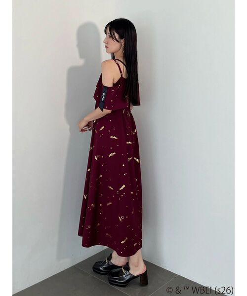 MERCURYDUO（マーキュリーデュオ）の「Harry Potterコレクション ロゴプリントケープキャミワンピース（ワンピース・レディース・ボルドー/グリーン/イエロー/ネイビー・FREE）」の11枚目の写真