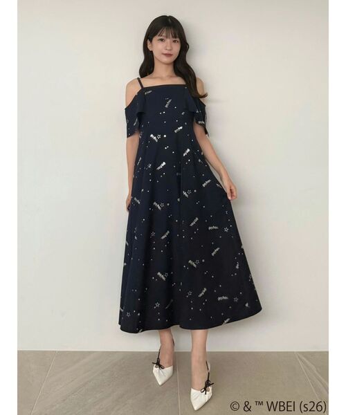 MERCURYDUO（マーキュリーデュオ）の「Harry Potterコレクション ロゴプリントケープキャミワンピース（ワンピース・レディース・ボルドー/グリーン/イエロー/ネイビー・FREE）」の20枚目の写真