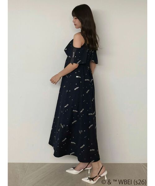 MERCURYDUO（マーキュリーデュオ）の「Harry Potterコレクション ロゴプリントケープキャミワンピース（ワンピース・レディース・ボルドー/グリーン/イエロー/ネイビー・FREE）」の21枚目の写真