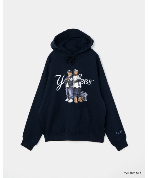APPLEBUM(アップルバム)の「“YANKEES BOYZ” Hoodie(パーカー・メンズ・アッシュ/ネイビー・MEDIUM/LARGE/X-LARGE/XX-LARGE)」の1枚目の写真