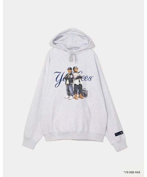 APPLEBUM(アップルバム)の「“YANKEES BOYZ” Hoodie(パーカー・メンズ・アッシュ/ネイビー・MEDIUM/LARGE/X-LARGE/XX-LARGE)」の2枚目の写真