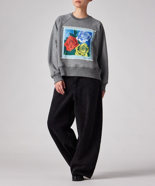 Paul Smith(ポールスミス)の「ウィメンズ "Roses" クルーネック スウェット / 265220 446V(Tシャツ/カットソー・レディース・グレー・MEDIUM)」の10枚目の写真