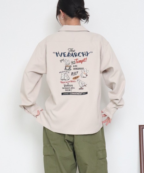 POWER TO THE PEOPLE（パワートゥーザピープル）の「オバケ刺繍シャツ（シャツ/ブラウス・メンズ・A/アイボリー/ブルーグレー/ブラック・LARGE/X-LARGE/MEDIUM）」の12枚目の写真
