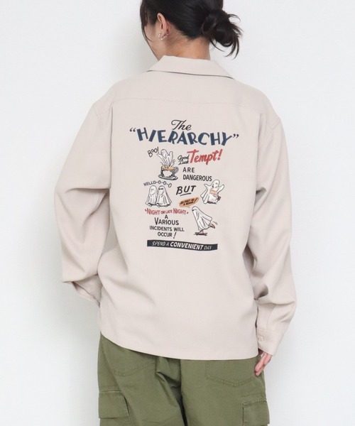 POWER TO THE PEOPLE（パワートゥーザピープル）の「オバケ刺繍シャツ（シャツ/ブラウス・メンズ・A/アイボリー/ブルーグレー/ブラック・LARGE/X-LARGE/MEDIUM）」の13枚目の写真