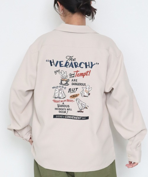 POWER TO THE PEOPLE（パワートゥーザピープル）の「オバケ刺繍シャツ（シャツ/ブラウス・メンズ・A/アイボリー/ブルーグレー/ブラック・LARGE/X-LARGE/MEDIUM）」の16枚目の写真