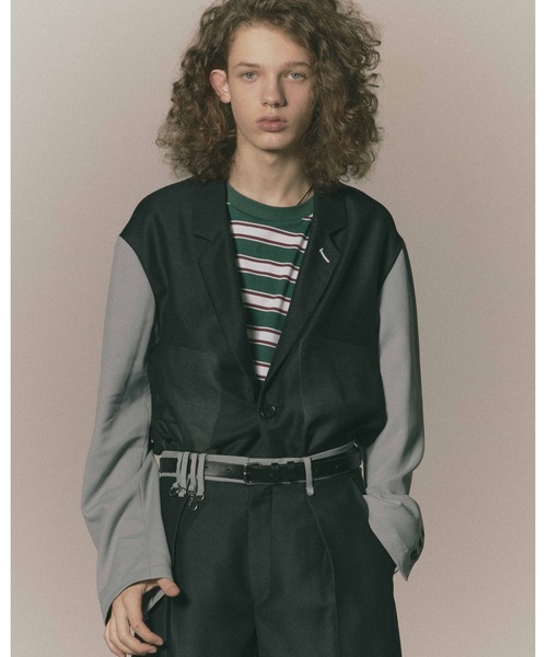 DISCOVERED(ディスカバード)の「DISCOVERED TAILORED MESH JACKET (DC-SS27-JK-01)(その他アウター・メンズ・ブラック/ネイビー・1/3)」の2枚目の写真