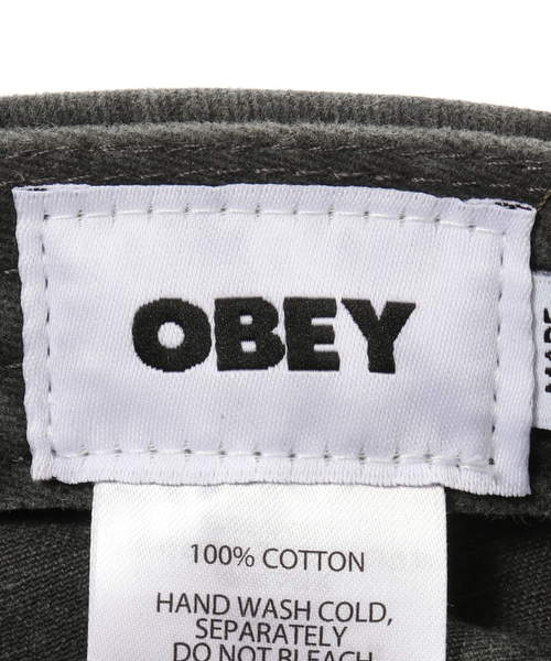OBEY（オベイ）の「【OBEY / オベイ】PIGMENT OBEY PAGE CADET CAP（キャップ・レディース・ブラック/カーキ・FREE）」の8枚目の写真