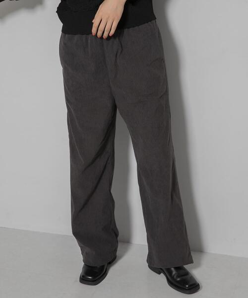 EKAL(エカル)の「SOLOTEX コーデュロイイージーパンツ(その他パンツ・レディース・グレー系その他/ブラック・ONE)」の14枚目の写真
