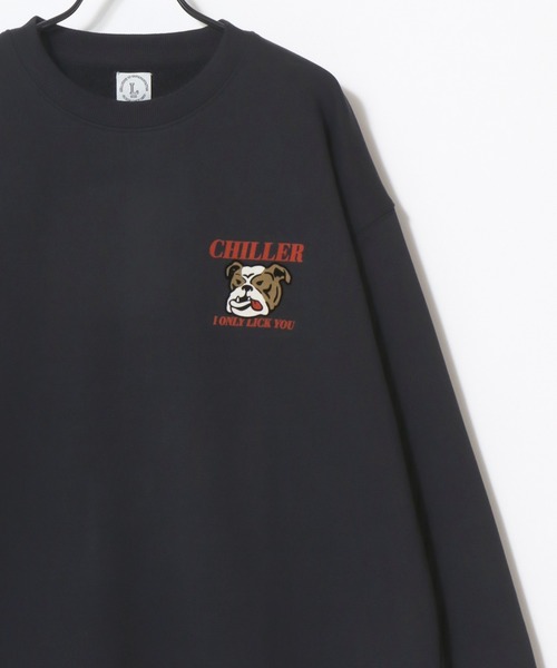 Lazar(ラザル)の「Animal Flocky Sweat/オーバーサイズ 裏毛 アニマル柄 カレッジ フロッキープリント スウェット トレーナー/レディース メンズ(スウェット・レディース・グレー系その他2/マスタード/ブラウン/ブラック/グレー系その他/アッシュグレー・M/L)」の11枚目の写真