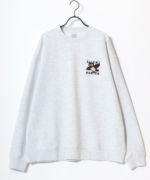 Lazar(ラザル)の「Animal Flocky Sweat/オーバーサイズ 裏毛 アニマル柄 カレッジ フロッキープリント スウェット トレーナー/レディース メンズ(スウェット・レディース・グレー系その他2/マスタード/ブラウン/ブラック/グレー系その他/アッシュグレー・M/L)」の18枚目の写真