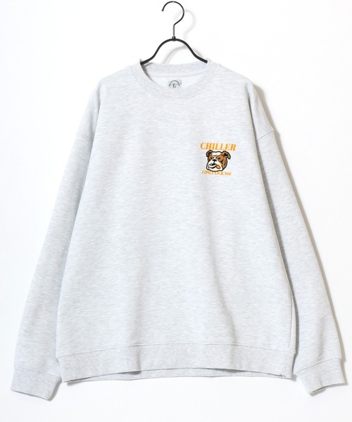 Lazar(ラザル)の「Animal Flocky Sweat/オーバーサイズ 裏毛 アニマル柄 カレッジ フロッキープリント スウェット トレーナー/レディース メンズ(スウェット・レディース・グレー系その他2/マスタード/ブラウン/ブラック/グレー系その他/アッシュグレー・M/L)」の20枚目の写真