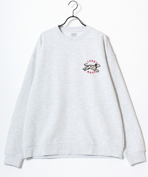 Lazar(ラザル)の「Animal Flocky Sweat/オーバーサイズ 裏毛 アニマル柄 カレッジ フロッキープリント スウェット トレーナー/レディース メンズ(スウェット・レディース・グレー系その他2/マスタード/ブラウン/ブラック/グレー系その他/アッシュグレー・M/L)」の19枚目の写真