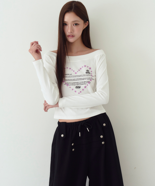 THE GREEN LAB（ザグリーンラボ）の「オフショルダー ステラ ロングスリーブ [ホワイト]（Tシャツ/カットソー・レディース・その他・FREE）」の6枚目の写真