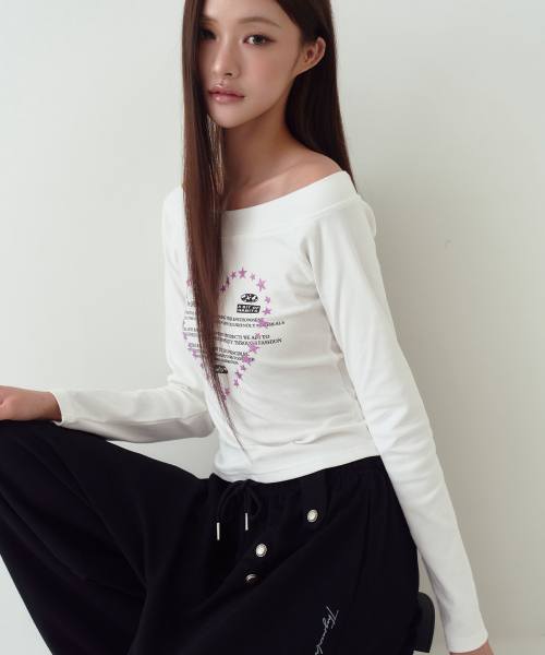THE GREEN LAB（ザグリーンラボ）の「オフショルダー ステラ ロングスリーブ [ホワイト]（Tシャツ/カットソー・レディース・その他・FREE）」の10枚目の写真