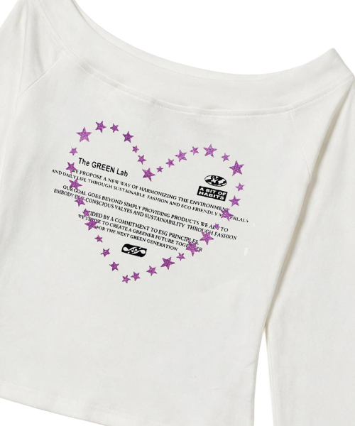 THE GREEN LAB（ザグリーンラボ）の「オフショルダー ステラ ロングスリーブ [ホワイト]（Tシャツ/カットソー・レディース・その他・FREE）」の15枚目の写真
