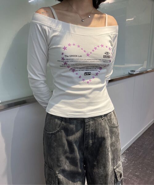 THE GREEN LAB（ザグリーンラボ）の「オフショルダー ステラ ロングスリーブ [ホワイト]（Tシャツ/カットソー・レディース・その他・FREE）」の20枚目の写真