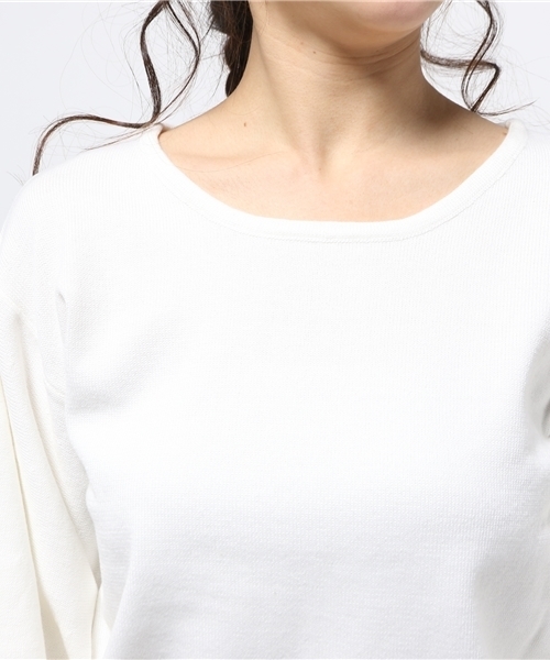 mystic(ミスティック)の「【mystic】袖ボリュームニット(ニット/セーター・レディース・オフホワイト/キャメル/ライトグレー・フリ-)」の5枚目の写真