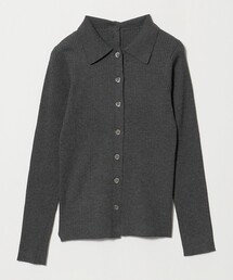 ポリエステルブレンド 2WAY シャツカーディガン ウォッシャブル