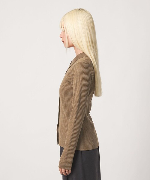 BEAUTY&YOUTH UNITED ARROWS(ビューティーアンドユースユナイテッドアローズ)の「ポリエステルブレンド 2WAY シャツカーディガン ウォッシャブル(カーディガン/ボレロ・レディース・モカ/オフホワイト/ダークグレー・FREE)」の10枚目の写真