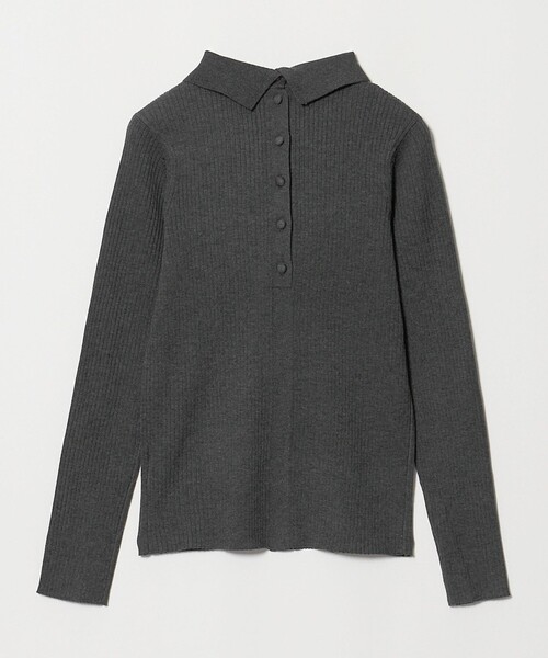 BEAUTY&YOUTH UNITED ARROWS(ビューティーアンドユースユナイテッドアローズ)の「ポリエステルブレンド 2WAY シャツカーディガン ウォッシャブル(カーディガン/ボレロ・レディース・モカ/オフホワイト/ダークグレー・FREE)」の12枚目の写真