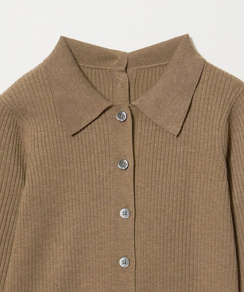 BEAUTY&YOUTH UNITED ARROWS(ビューティーアンドユースユナイテッドアローズ)の「ポリエステルブレンド 2WAY シャツカーディガン ウォッシャブル(カーディガン/ボレロ・レディース・モカ/オフホワイト/ダークグレー・FREE)」の22枚目の写真