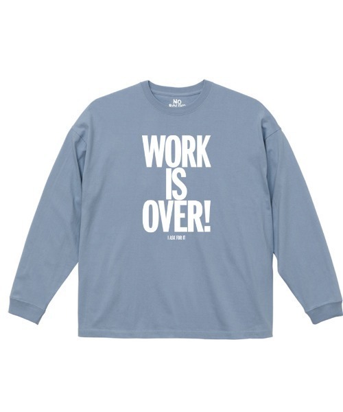 NOBOUND(ノーバウンド)の「NOBOUND(ノーバウンド) 長袖Tシャツ メッセージロゴ プリント ビッグシルエット ロンT トップス レディース ユニセックス(Tシャツ/カットソー・レディース・ブラック/ホワイト/グレイッシュブルー・S)」の1枚目の写真