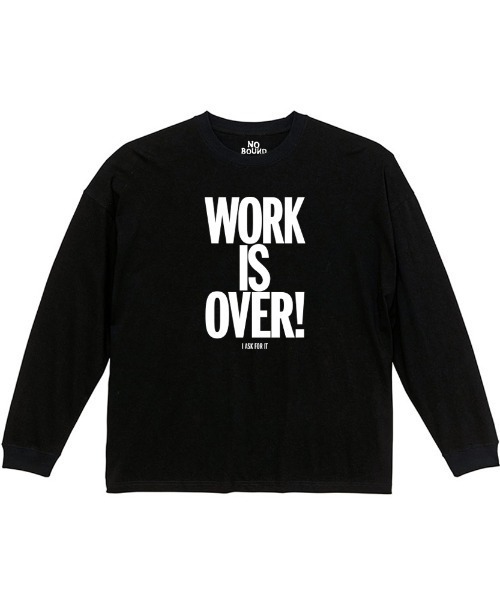 NOBOUND(ノーバウンド)の「NOBOUND(ノーバウンド) 長袖Tシャツ メッセージロゴ プリント ビッグシルエット ロンT トップス レディース ユニセックス(Tシャツ/カットソー・レディース・ブラック/ホワイト/グレイッシュブルー・S)」の3枚目の写真