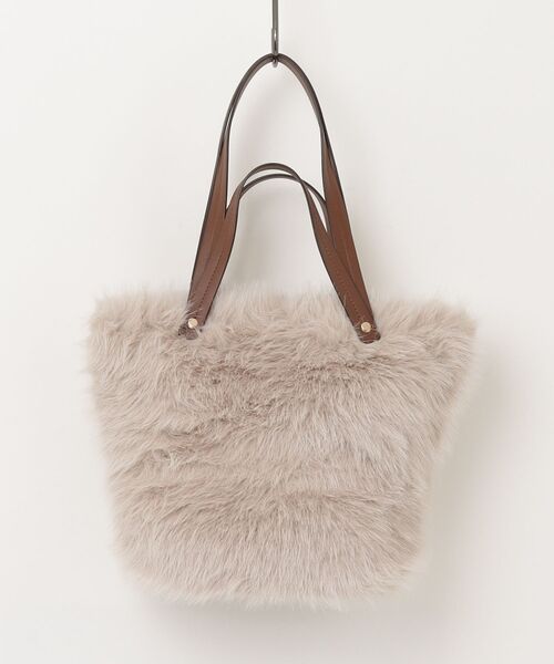 quaranciel（カランシエル）の「FUR 2WAY TOTE（トートバッグ・レディース・ダークグレー/ライトグレー・ONE SIZE）」の3枚目の写真