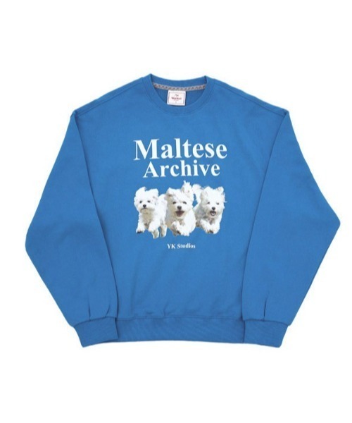 WaiKei(ワイケイ)の「◇WAIKEI◇ブランド直輸入正規品/マルチーズアーカイブ スウェット Maltese archive sweatshirts(スウェット・レディース・グレー/ブルー/ピンク/グリーン/ブラック/ライトグレー/ライトイエロー/アイボリー・M/S)」の22枚目の写真