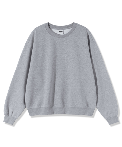 PIANER(ピアネール)の「ハッポ オーバーサイズ クロップドスウェット(メランジ)(スウェット・レディース・ミックスグレー・MEDIUM/LARGE/X-LARGE)」の1枚目の写真