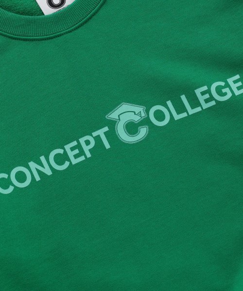 CONCEPTCOLLEGE（コンセプトカレッジ）の「ベーシックラインロゴグリーンスウェットシャツ [男女共用]（スウェット・メンズ・その他・LARGE/MEDIUM）」の3枚目の写真
