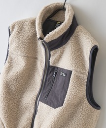 【RAGGED MOUNTAIN/ラギットマウンテン】【特殊な防風フィルムが冬の冷たい風をしっかりシャットアウト】GRAFTON 防風ボアベスト スタンドカラー 防風フィルム 防寒 タウンユース アウトドア ユニセックス