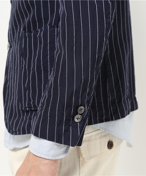 08sircus（ゼロエイトサーカス）の「08sircus シルク混ストライプ 