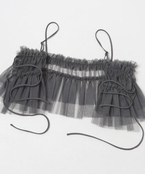 URBAN RESEARCH ROSSO WOMEN(アーバンリサーチ ロッソ)の「チュールキャミソールsetドレス(ワンピース・レディース・ライトブルー/チャコールグレー・FREE)」の14枚目の写真