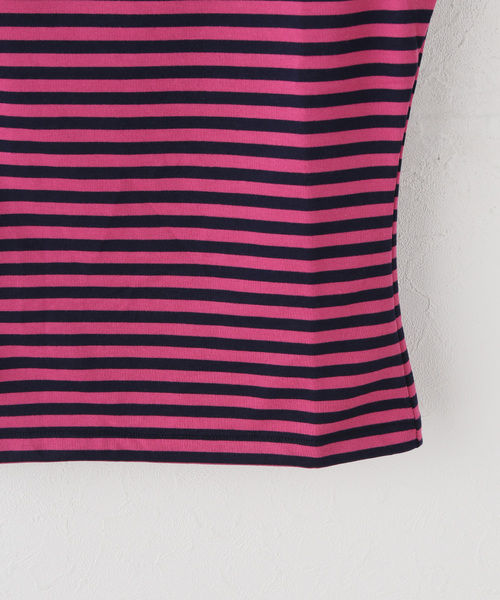 Oriens JOURNAL STANDARD(オリエンス ジャーナルスタンダード)の「【OMO/オモ】Stripes Boat Neck Top - Buttercup(Tシャツ/カットソー・レディース・グリーン・FREE)」の5枚目の写真