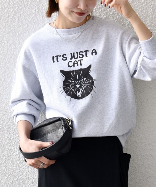 SHIPS any別注】THE KNiTS:〈洗濯機可能〉ロゴ プリント スウェット