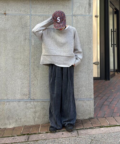 CIAOPANIC TYPY(チャオパニックティピー)の「【UNISEX】【ウエストゴムで楽ちん】ストライプイージーパンツ(その他パンツ・レディース・ネイビー/ホワイト/ブラウン・MEDIUM/LARGE)」の19枚目の写真