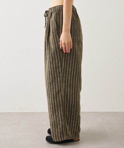 CIAOPANIC TYPY(チャオパニックティピー)の「【UNISEX】【ウエストゴムで楽ちん】ストライプイージーパンツ(その他パンツ・レディース・ネイビー/ホワイト/ブラウン・MEDIUM/LARGE)」の22枚目の写真