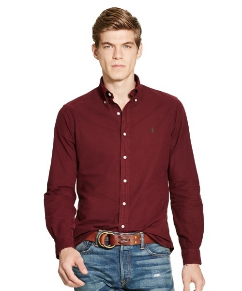 POLO RALPH LAUREN(ポロ ラルフ ローレン)の「ガーメントダイド オックスフォードシャツ(シャツ/ブラウス・メンズ・ネイビー/グリーン/ブラック/レッド系1/グレー・X-LARGE/LARGE/SMALL/X-SMALL/MEDIUM)」の5枚目の写真