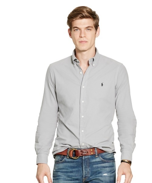 POLO RALPH LAUREN(ポロ ラルフ ローレン)の「ガーメントダイド オックスフォードシャツ(シャツ/ブラウス・メンズ・ネイビー/グリーン/ブラック/レッド系1/グレー・X-LARGE/LARGE/SMALL/X-SMALL/MEDIUM)」の2枚目の写真