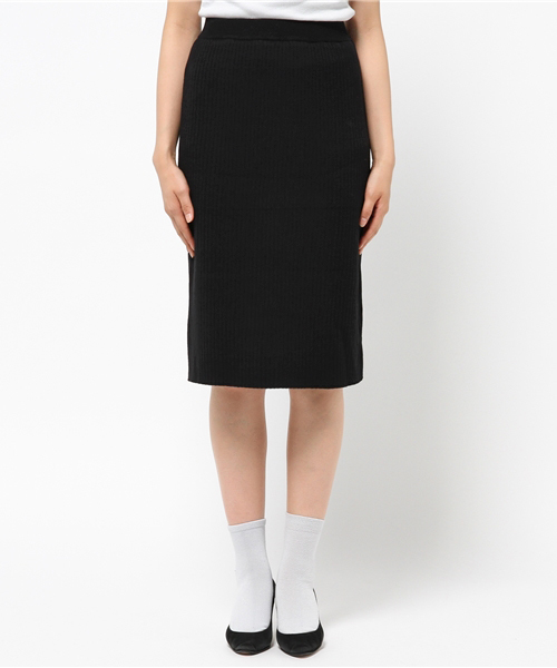 N.（N. Natural Beauty Basic）（エヌエヌナチュラルビューティーベーシック）の「ワイドリブセットアップ スカート（スカート・レディース・ブラウン/ボルドー/グレー/ブルー/ブラック・MEDIUM）」の6枚目の写真