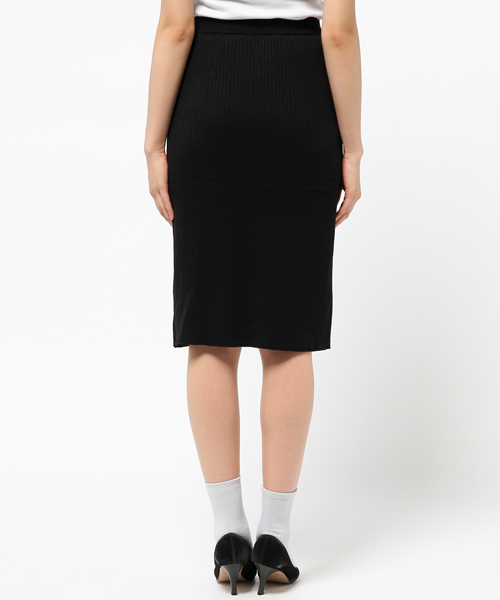 N.（N. Natural Beauty Basic）（エヌエヌナチュラルビューティーベーシック）の「ワイドリブセットアップ スカート（スカート・レディース・ブラウン/ボルドー/グレー/ブルー/ブラック・MEDIUM）」の8枚目の写真