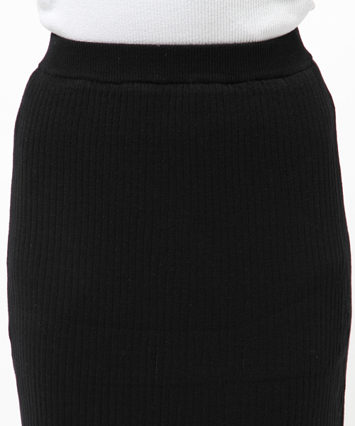 N.（N. Natural Beauty Basic）（エヌエヌナチュラルビューティーベーシック）の「ワイドリブセットアップ スカート（スカート・レディース・ブラウン/ボルドー/グレー/ブルー/ブラック・MEDIUM）」の9枚目の写真